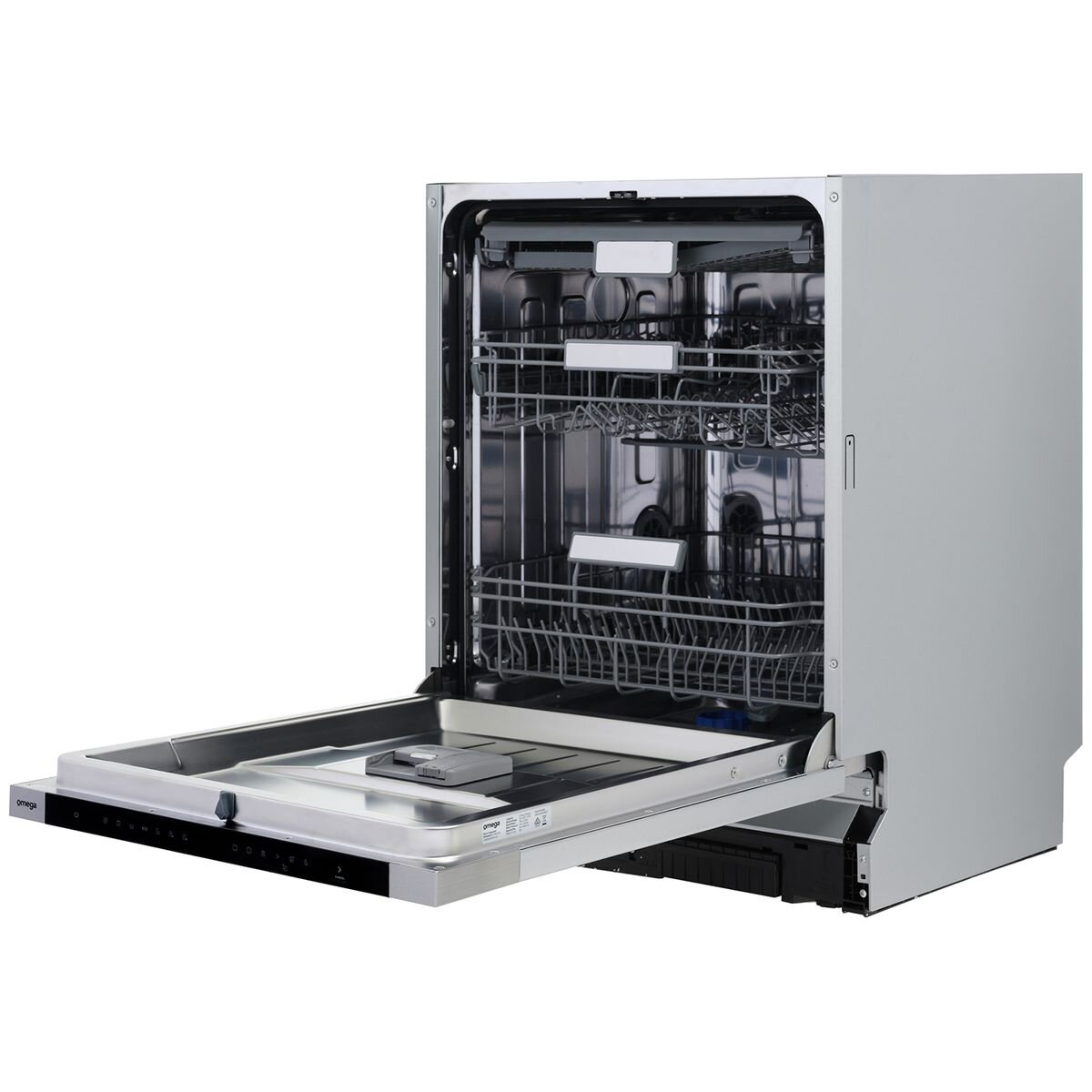 Omega 60cm Fully Integrated Dishwasher - 15 Place Settings, Auto Open Drying, Seven Programs - ODWIF6015