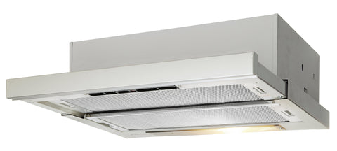 Artusi 60cm Slideout Rangehood - 350m³/h, 3 Fan Speeds - Stainless Steel, Front Recirculating - ASO601RX