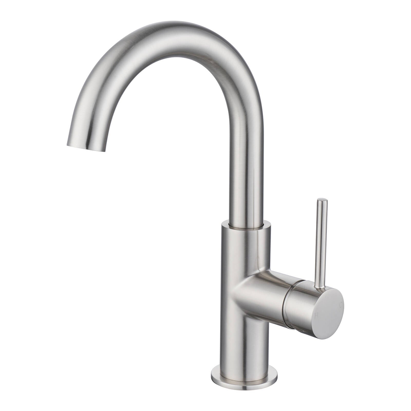 Mondella Resonance 25mm Brushed Nickel Swivel Basin Mixer, Pin Lever, 6L/min 5 Star WELS