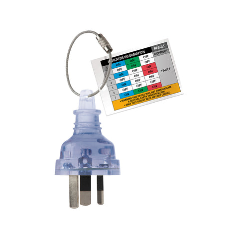 DETA Clear 240V Power Outlet Tester Plug DET240