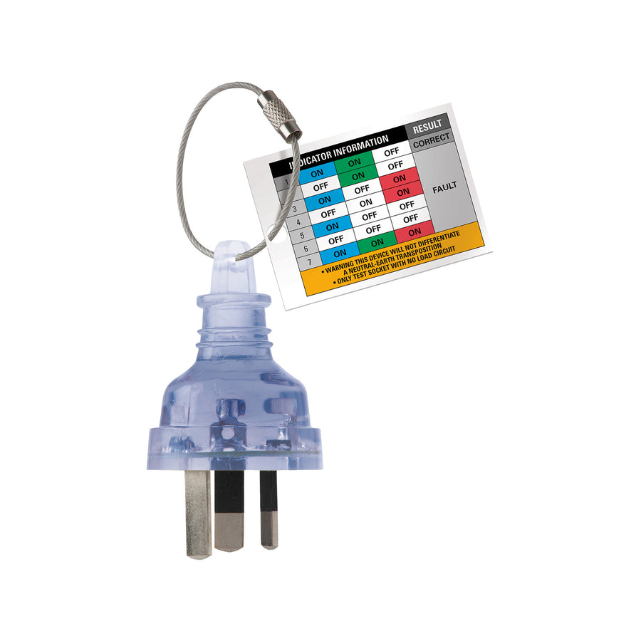 DETA Clear 240V Power Outlet Tester Plug DET240