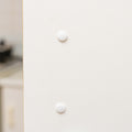 Taskmaster 10mm White Plastic Screw Hole Cover Caps 100 Pack