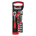 Trojan 14 Piece 1/4" Drive Metric Socket Set, Chrome Vanadium 12 Point