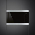 Smeg Classic 25L Built-In Microwave with Grill - Stainless Steel, 900W Microwave, 1000W Grill - FMIA325X