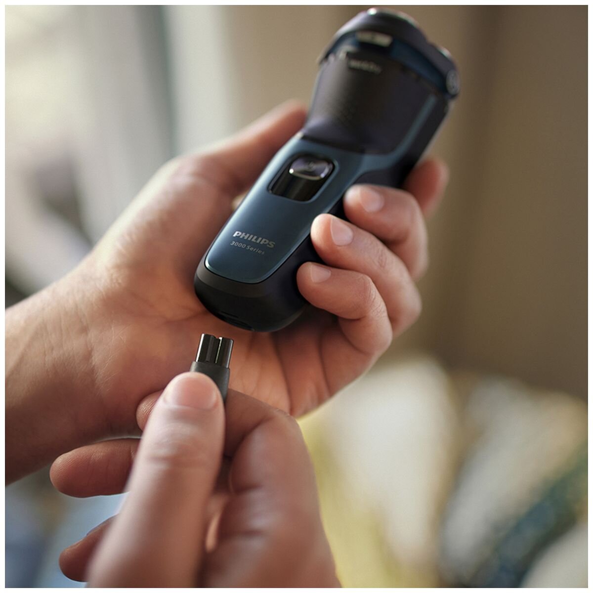 Philips Shaver Series 3000 - 5D Pivot and Flex Heads - Wet and Dry Shaving - Deep Blue - S3144-00
