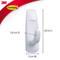 Command Large Hooks - 32mm x 96mm - Plastic - Damage-Free - 4 Pack - SuperSaverAU - view 3