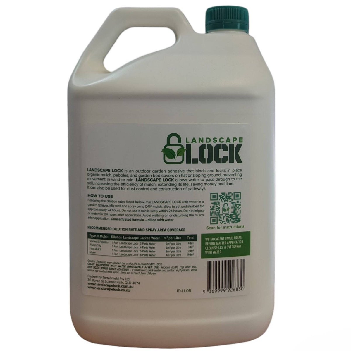 Landscape Lock 5L Concentrated Garden Glue - 5L - Locks Mulch & Pebbles - SuperSaverAU - view 2