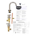 Mondella Resonance Basin Set - 1 4 Turn Pin Lever - 245mm x 160mm - Brushed Nickel - Ergonomic Handles - Water Efficient - SuperSaverAU - view 2