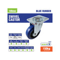 Easyroll Castor - 100mm - Blue Elastic Rubber - Heavy Duty - SuperSaverAU - view 5