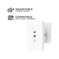 Orion Security Camera Pole Mount - 360° Swivel - 75° Tilt - Aluminium - White - 100mm x 69mm x 85mm - SuperSaverAU - view 2