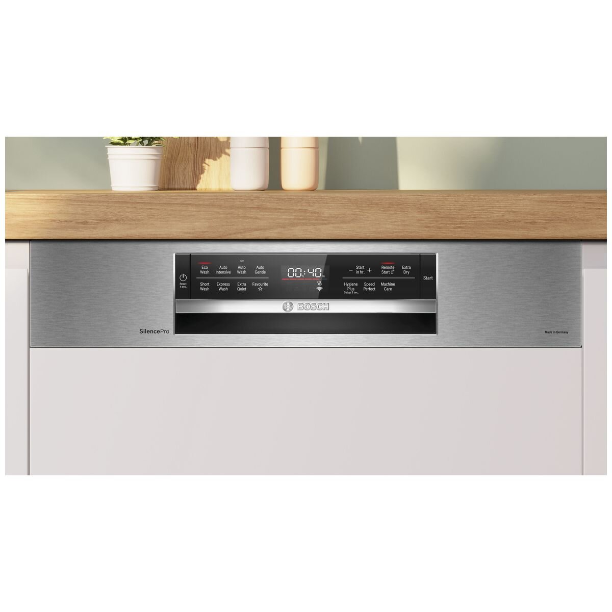 Bosch 60cm Series 8 Semi Integrated Dishwasher - 15 Place Settings - PerfectDry - 42dB - SMI8ZCS02A