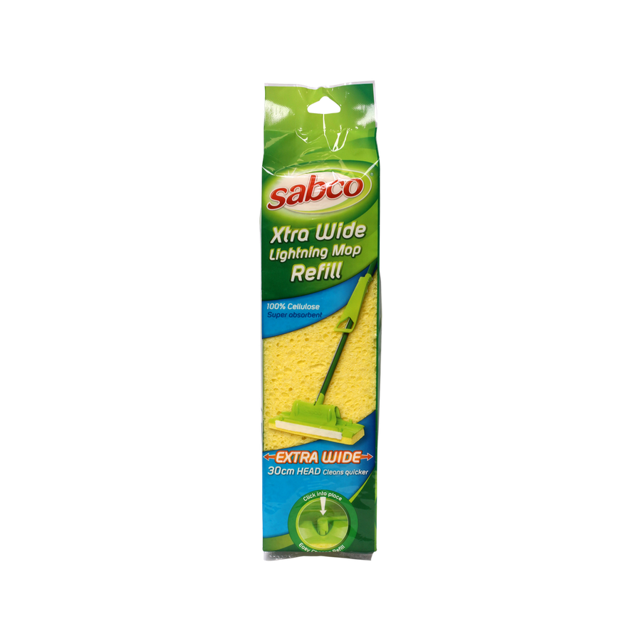 Sabco Xtra Wide Mop Refill 30cm Cellulose Super Absorbent - SuperSaverAU - view 1