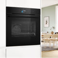 Bosch 60cm Series 8 Built-In Steam Oven - 71L Black - Pyrolytic and Air Fry - HRG978NB1A