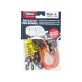 Grunt Mini Reflecta Flat Bungee Strap 250mm Rubber Reflective 4 Pack