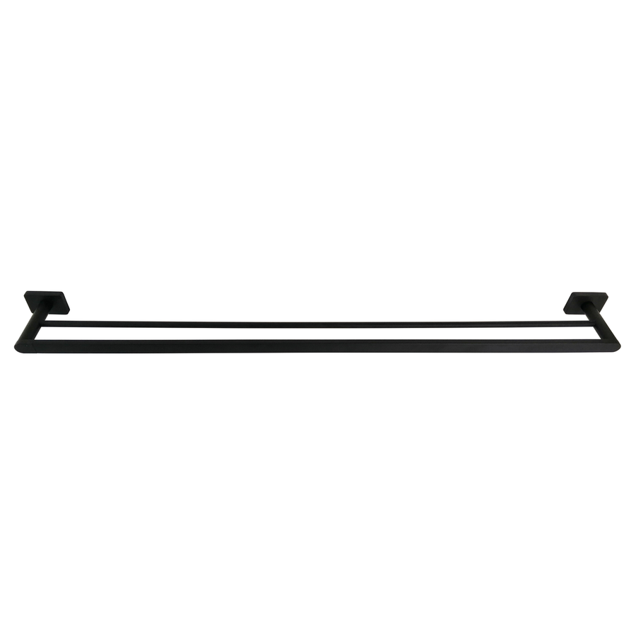 Barelli 900mm Double Towel Rail - Matte Black - Rigoni Collection - SuperSaverAU - view 1