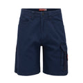 Hard Yakka Legends Cargo Short Mens Navy 100% Cotton Panama Weave Size 97R