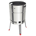 Tramontina Churrasco Freestanding Charcoal BBQ - Stainless Steel Body - Beer Barrel Shape - 26500006