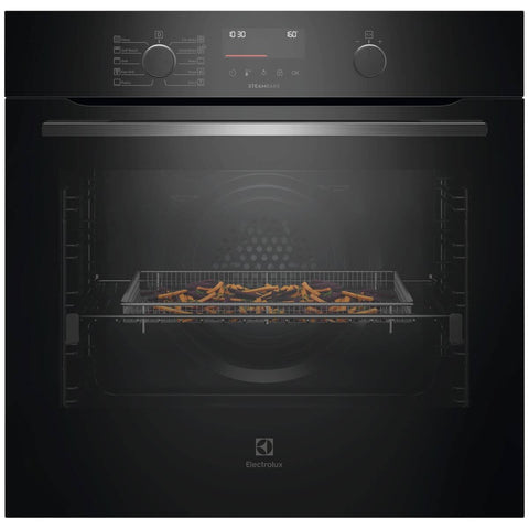 Electrolux 60cm Series 500 Pyrolytic Oven - 80L Dark Stainless Steel - SteamBake and AirFry - EVEP6515DF