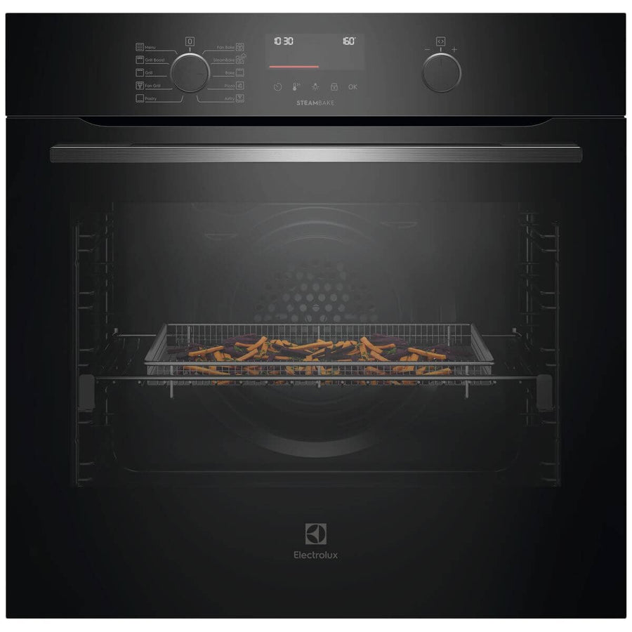 Electrolux 60cm Series 500 Pyrolytic Oven - 80L Dark Stainless Steel - SteamBake and AirFry - EVEP6515DF