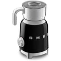 Smeg 50's Style retro milk frother - 600mL heating, 6 pre-set programs, black - MFF11BLAU