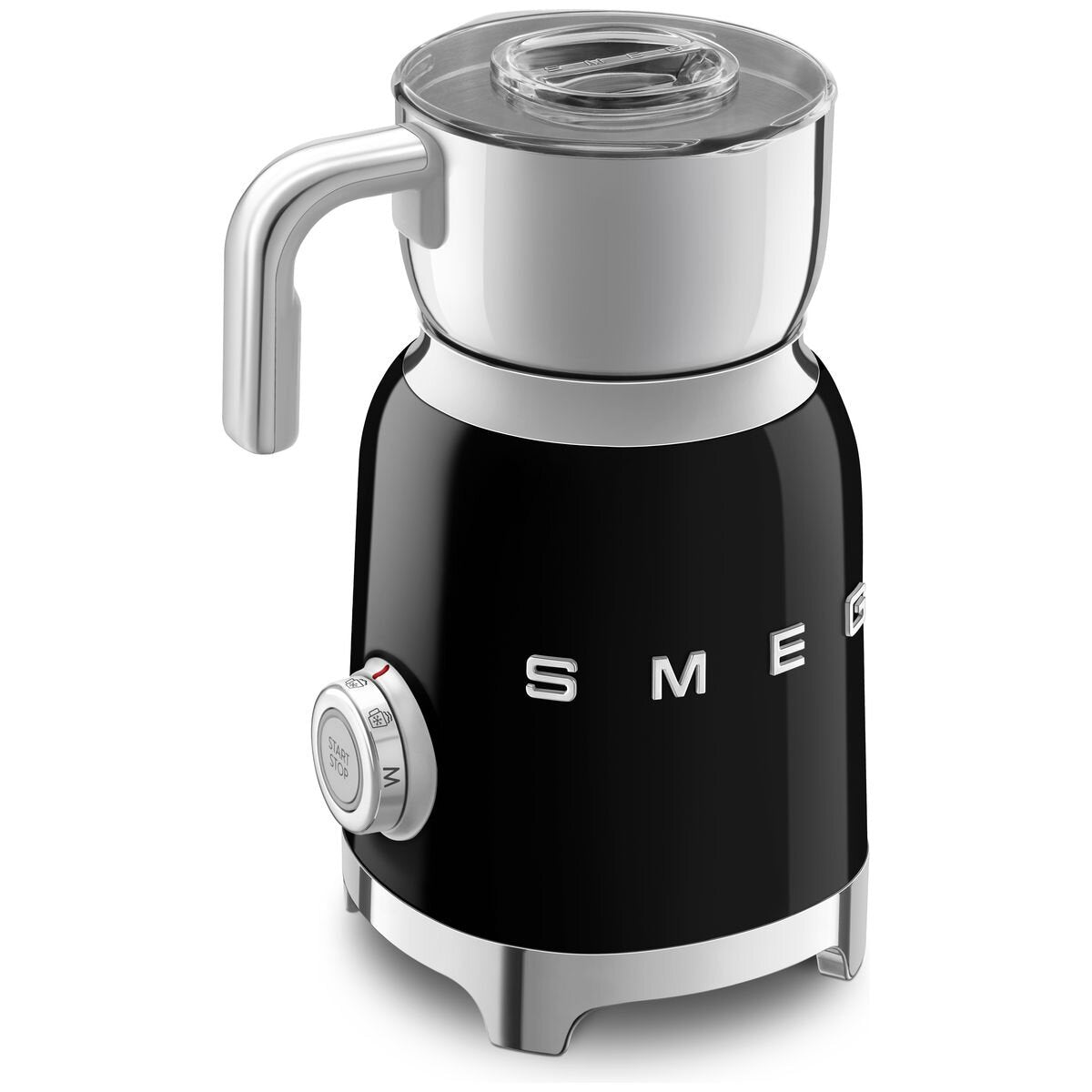 Smeg 50's Style retro milk frother - 600mL heating, 6 pre-set programs, black - MFF11BLAU