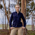 Green Hip Long Sleeve Shirt - Size 12 - Navy Blue - UPF 50+ Sun Protection - SuperSaverAU - view 2