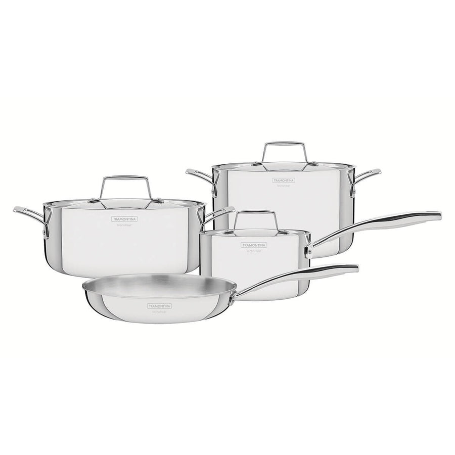 Tramontina Grano 4 Piece Tri-Ply Stainless Steel Cookware Set - TechnoHeat, Induction Compatible - 65140000
