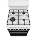 Westinghouse 54cm Freestanding Gas Stove - White, Wok Burner, Fan Bake Oven, 60 Minute Timer - WLG512WCH