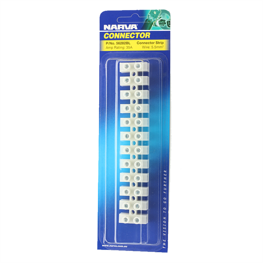 Narva Terminal Connector Strip 35A 6mm Polyamide Efficient Connections - SuperSaverAU - view 1