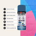 White Knight Squirts Bermuda Blue Gloss Spray Paint 310g - Solvent-Based, UV Resistant