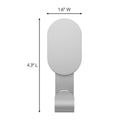 3M CLAW Wall Hooks - 1 Hook - 7kg Capacity - Silver - Easy Installation - SuperSaverAU - view 2