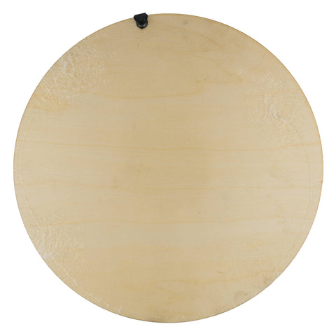Crafted 25cm Plywood Small Round Mirror