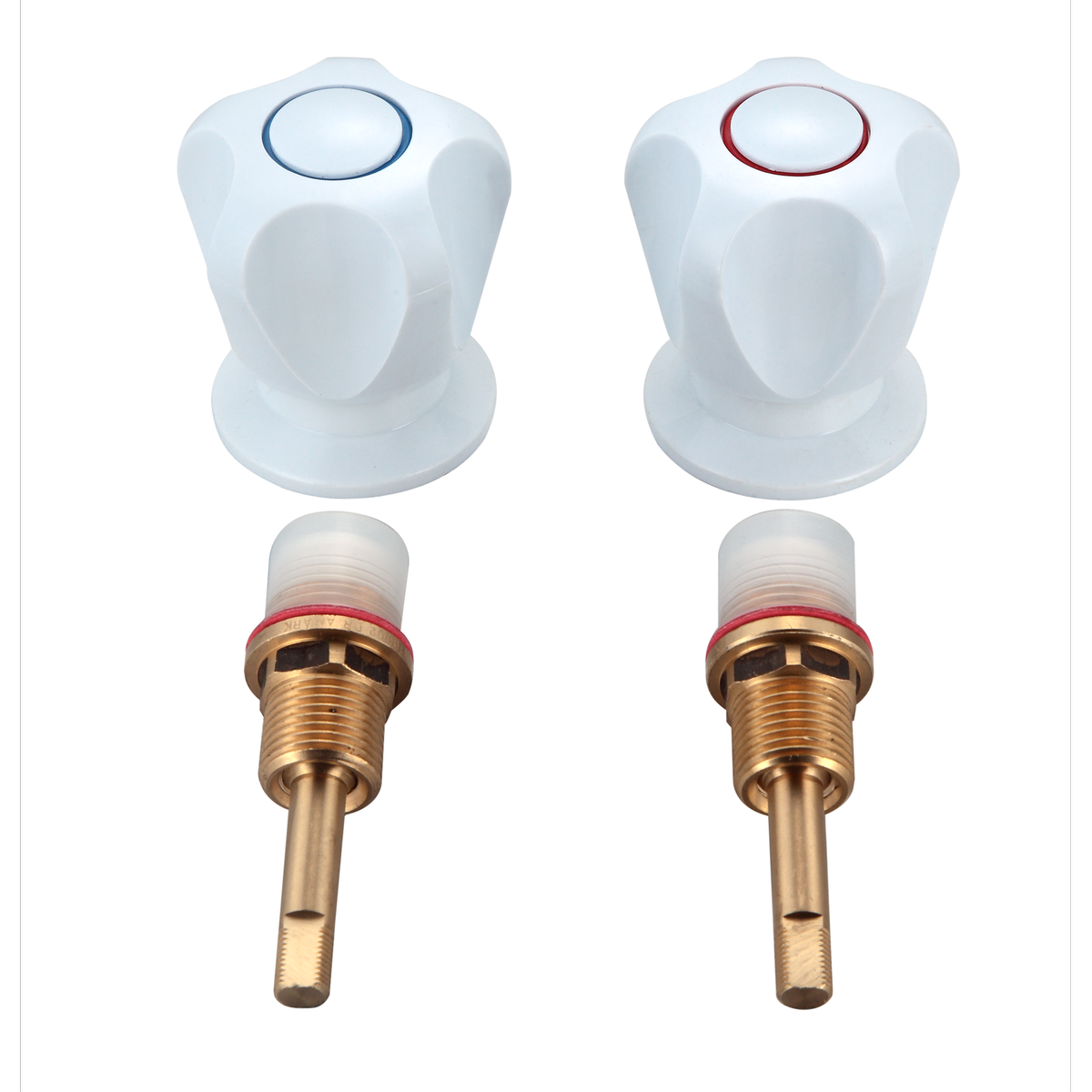 Shaw & Mason White Classic Basin Top Assembly Pair - 54mm ABS Plastic - Durable - SuperSaverAU - view 1