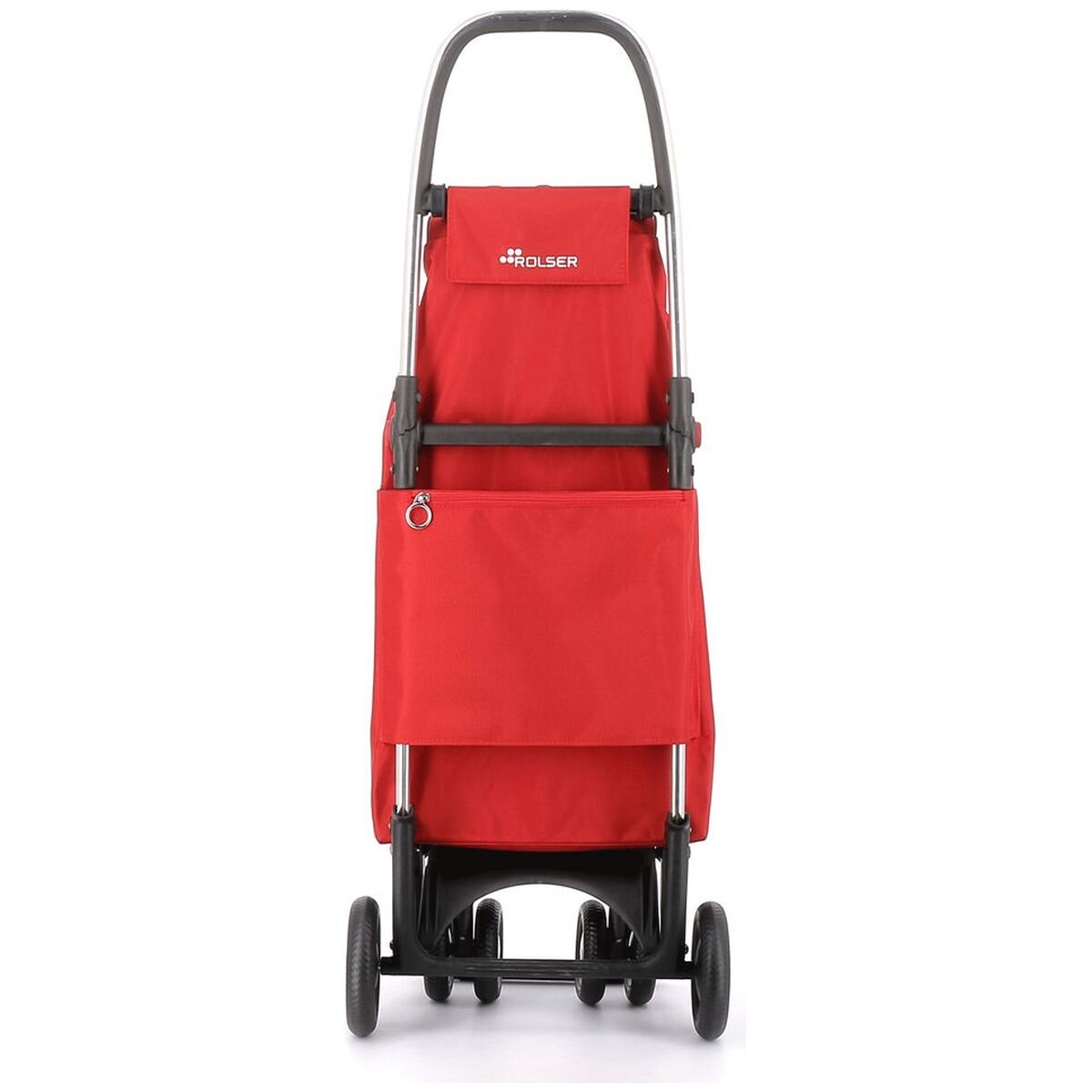 Rolser I-Max 4-Wheel Folding Trolley - Swivelling Wheels, 25kg Recommended Load, Red - R-IMX306-1009