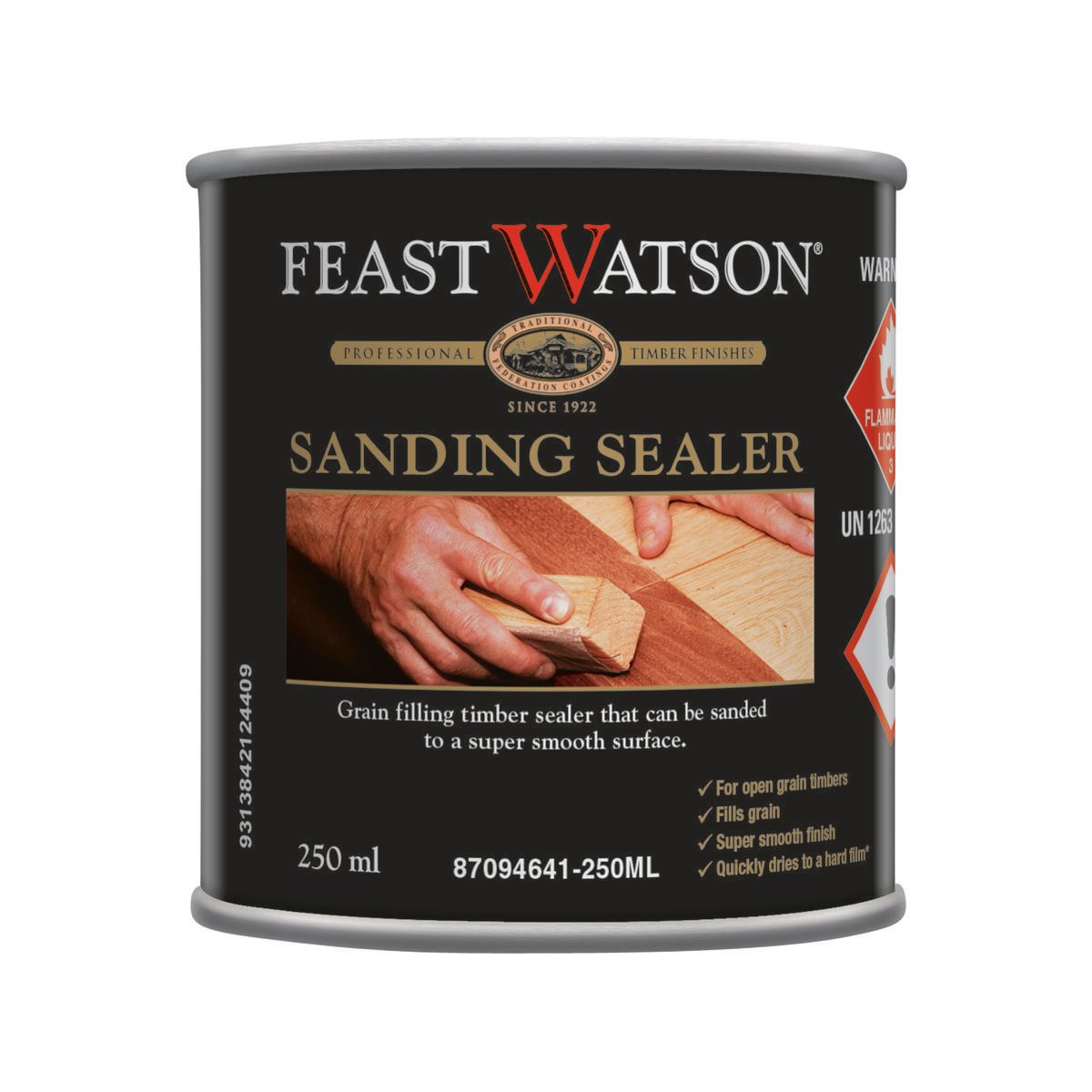 Feast Watson Sanding Sealer 250ml Oil Based Clear Smooth Finish - SuperSaverAU - view 1