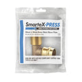 Smartex Press Male Back Plate Elbow 20 x 20mm - Lead-Free Brass - Flame-Free Installation - SuperSaverAU - view 2