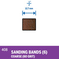 Dremel 60 Grit Sanding Band 13mm 6 Pack - Brown - SuperSaverAU - view 2