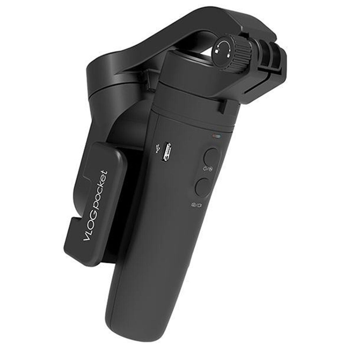 Feiyutech VLog Pocket 3-Axis Smartphone Gimbal - 240g Max Payload, Folding Design, Black - 888105