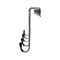 Adoored 5 Hooks Over the Door Hook Rack - 430mm x 210mm - Satin Chrome - SuperSaverAU - view 3