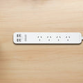 Arlec 4 Outlet Powerboard with USB 2A & 2C Charging Ports - 0.9m - White - Overload Protection - SuperSaverAU - view 3