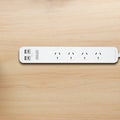 Arlec 4 Outlet Powerboard with USB-A and USB-C Charging 0.9m White PB4U4C
