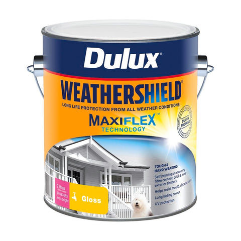 Dulux Weathershield Exterior Paint - 2L - Extra Bright Gloss - 170mm x 163mm x 143mm - SuperSaverAU - view 1
