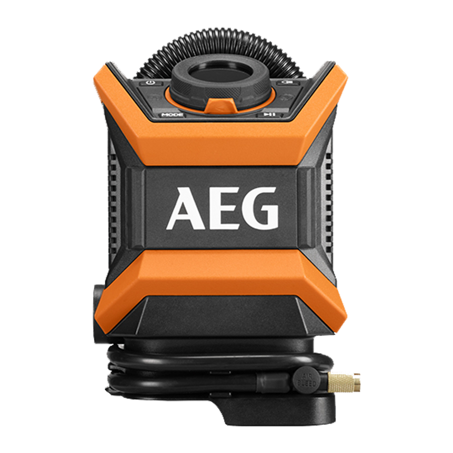 AEG High Pressure/Volume Inflator - 18V/12V - LED Light - Compact Design - SuperSaverAU - view 1