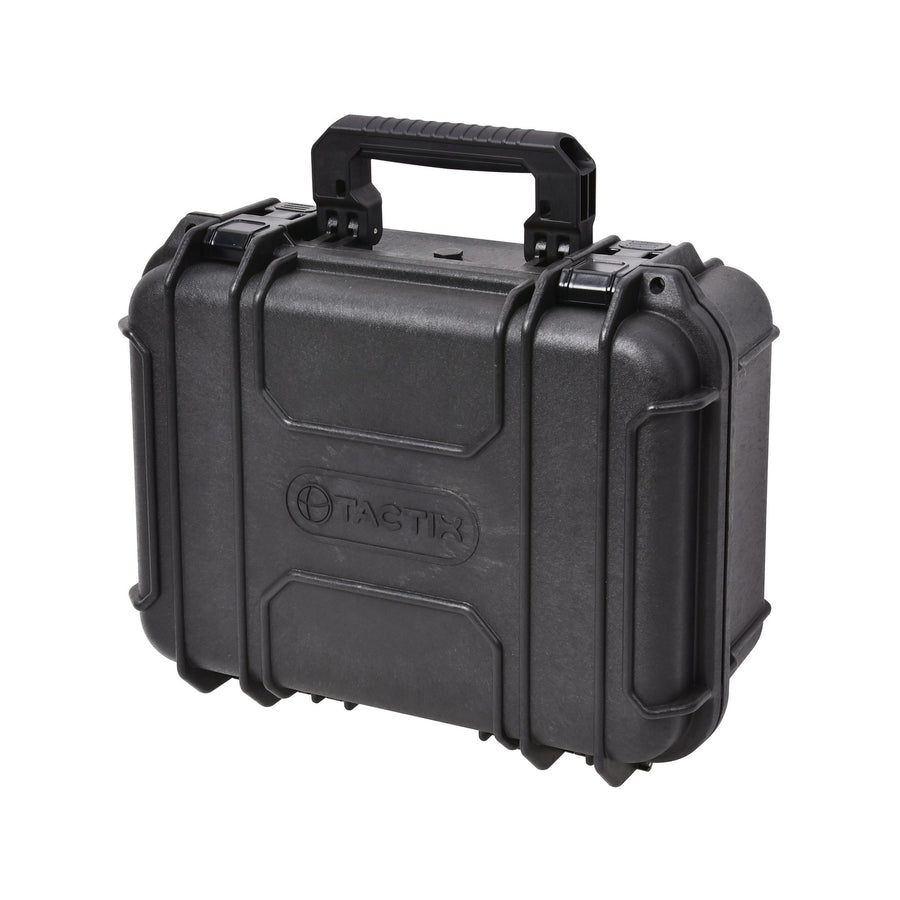Tactix Tough Case in Black - Large, IP65 Water & Dust Resistant Storage Case