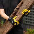 Cyclone Garden Gloves - Medium - Leather - Anti-Abrasion Protection - SuperSaverAU - view 2