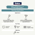 Dulux Wash Wear Low Sheen Interior Paint 4L Antique White - 4L - Washable, Mould Resistant - SuperSaverAU - view 5