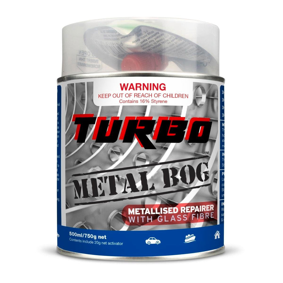 Turbo Metal Builders Bog - 500ml - Unsaturated Polyester - Rust Inhibitor - SuperSaverAU - view 1