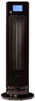 Omega Altise 2400W ceramic tower heater - 70 degree oscillation, 7.5 hour timer, remote - AALTURASB