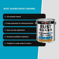 White Knight Rust Guard Epoxy Enamel Gloss Paint Golden Yellow 4L