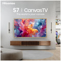 Hisense 65 Inch S7S Hi-QLED 4K Canvas TV - 144Hz, Art Gallery Mode, AI RGB Light Sensor - 65S7SAU